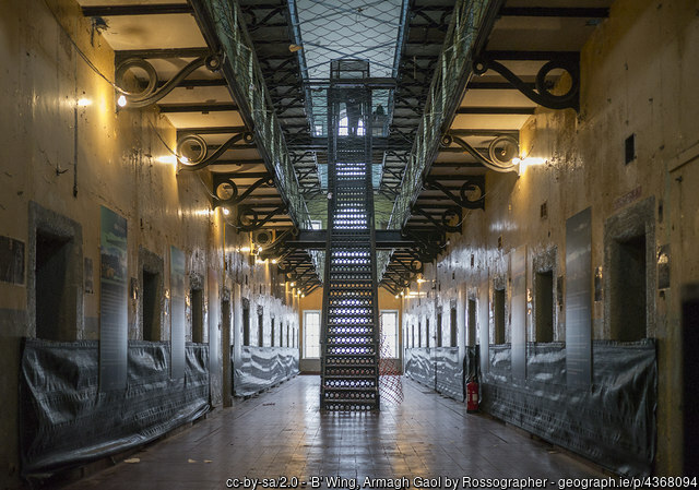 'B' Wing, Armagh Gaol cc-by-sa/2.0 - © Rossographer - geograph.org.uk/p/4368094