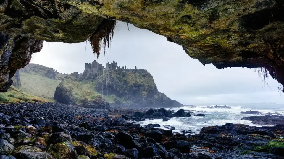Dunluce Castle on the County Antrim coast