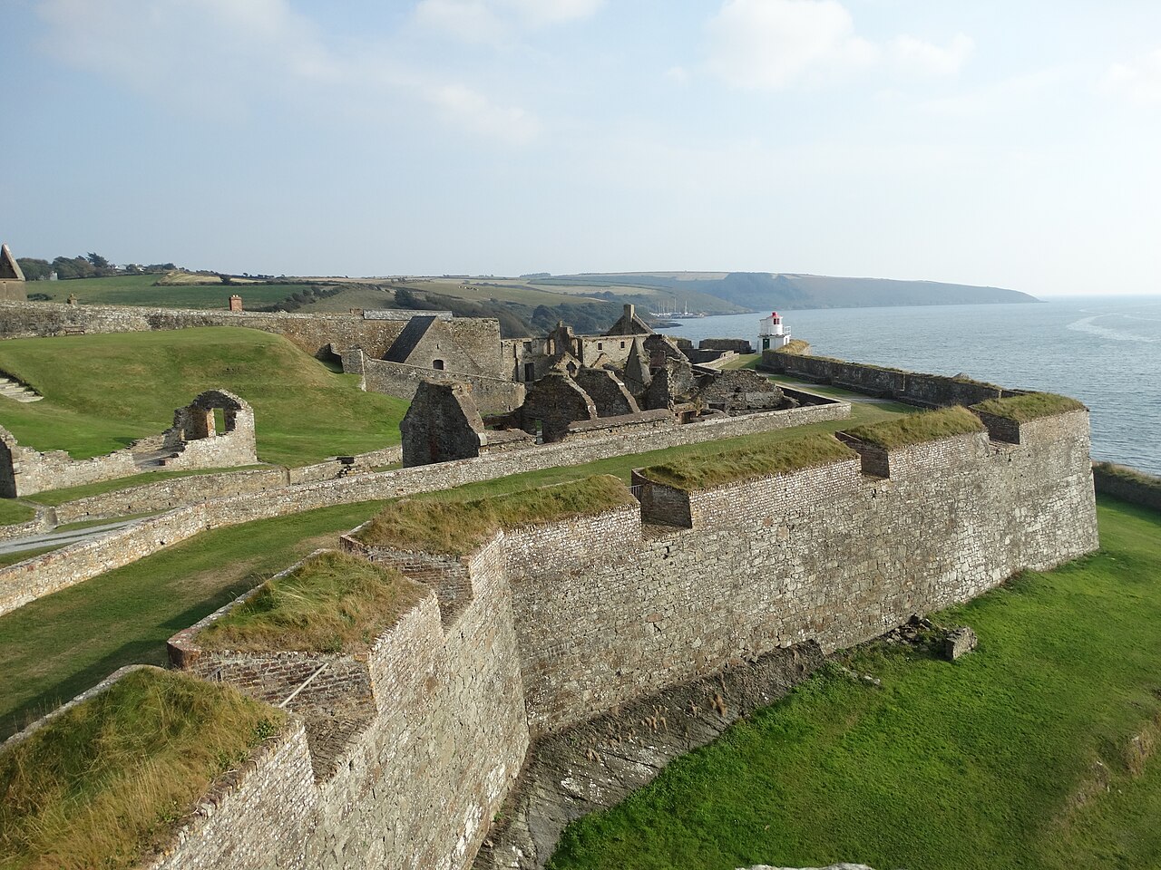 The star-shaped walls of Charles Fort above Kinsale Harbour, a highlight of our luxury tours of Ireland