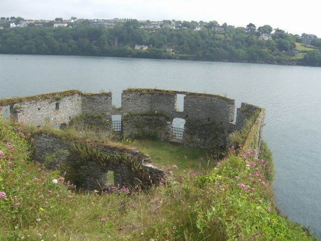 The blockhouse at James Fort on the far side of Kinsale Harbour from Charles Fort